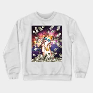 Bling Money Cat Thug Crewneck Sweatshirt